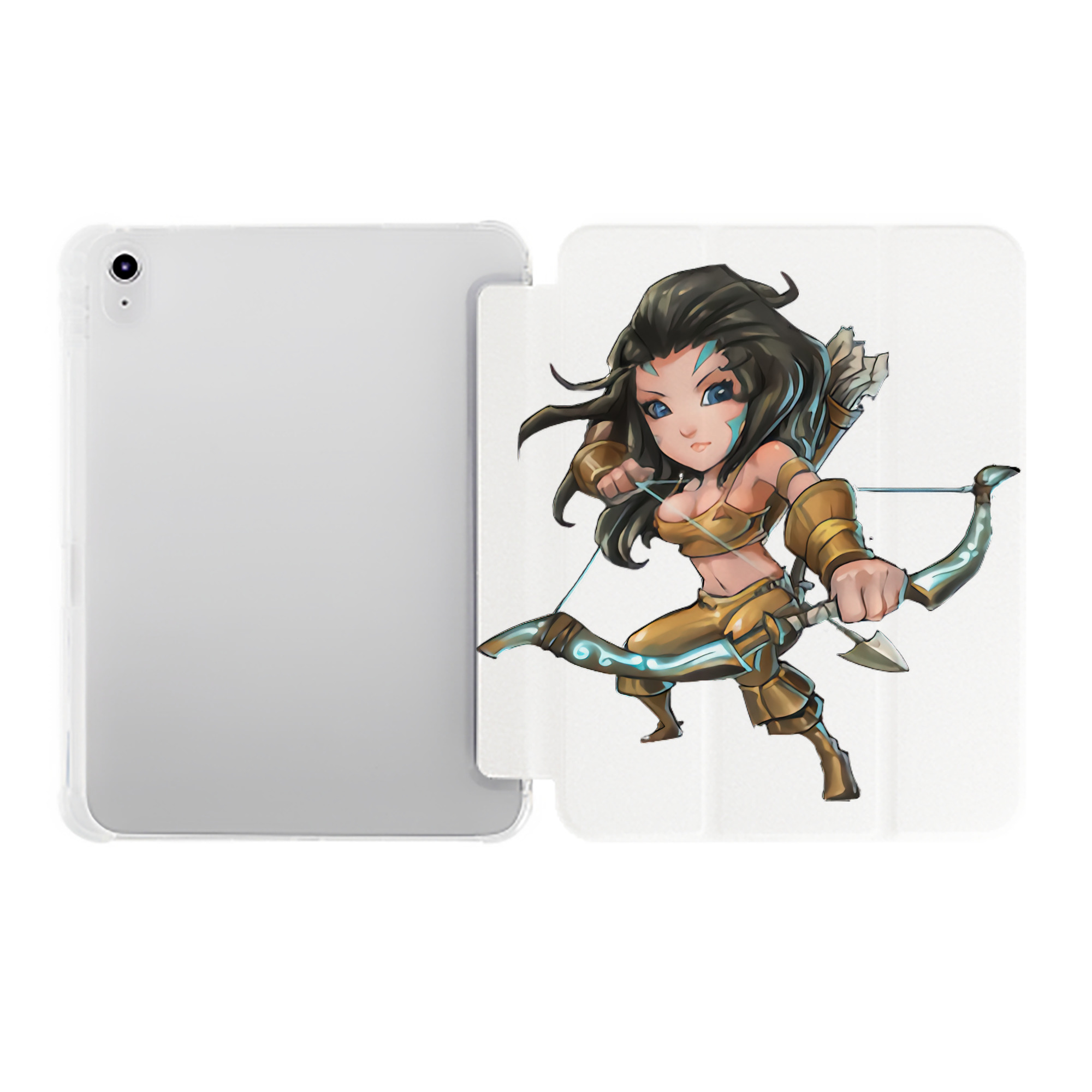 （画像用） リーグ・オブ・レジェンド League of Legends LOL IPad ケース ペン収納付き 三つ折りスタンド PUレザー×シリコン 対応機種9.5/10.5/10.9インチ